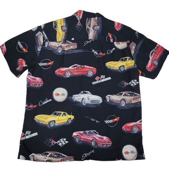 Paradise Found Shirt Chevy Cars Mens Size Large Made in Hawaii Corvette Stingray - Picture 9 of 12